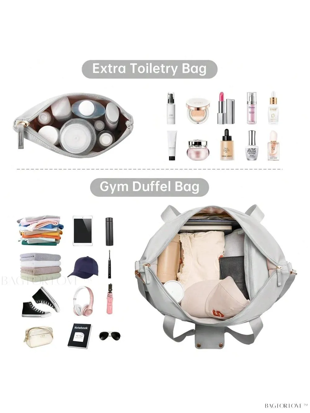 BagForLove - Weekend Getaway Bag For Women Featuring A Wet Pocket