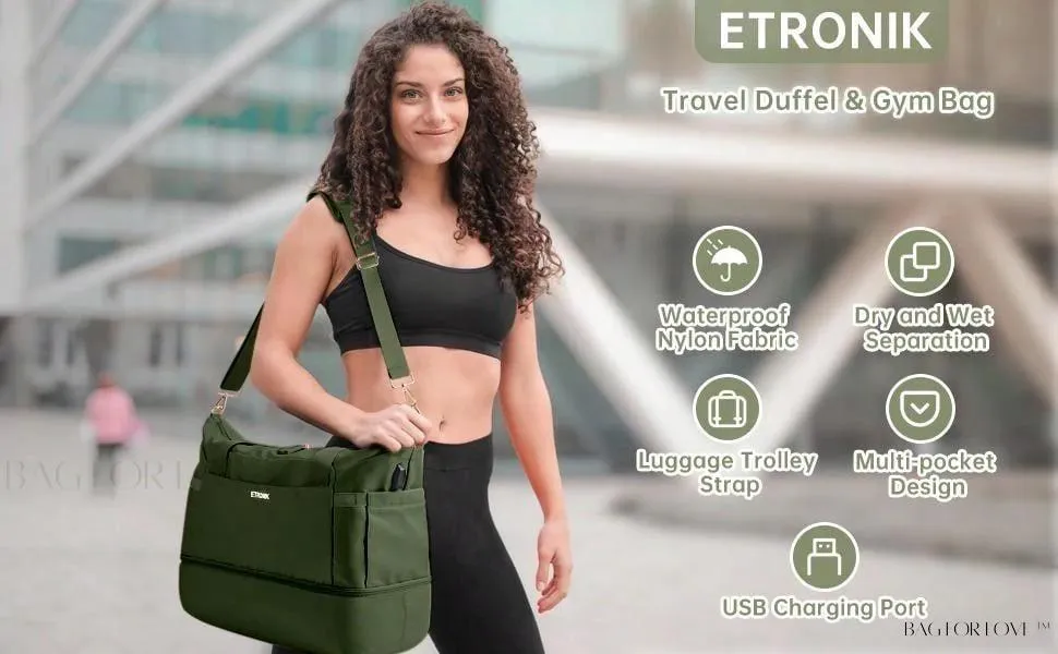 BagForLove - Weekend Getaway Bag For Women Featuring A Wet Pocket