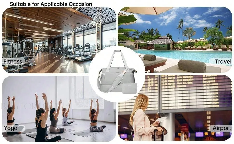 BagForLove - Weekend Getaway Bag For Women Featuring A Wet Pocket