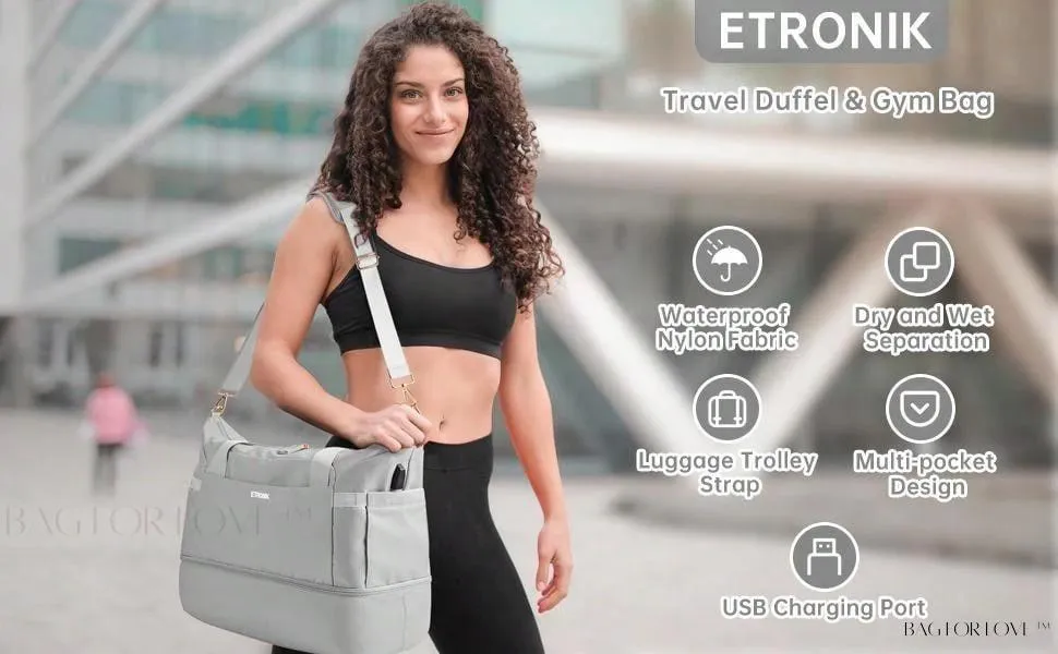 BagForLove - Weekend Getaway Bag For Women Featuring A Wet Pocket