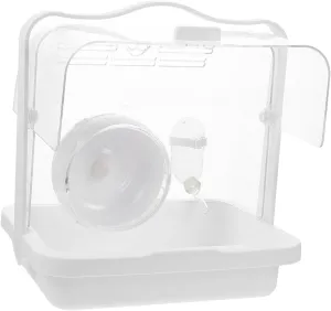 Balacoo Transparent Hamster Carrier Cage Portable Small Animal Travel Case for Outdoor Use Durable Handheld Pet for Hamsters Gerbils Hedgehogs and More