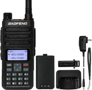 BAOFENG Upgrade DR-1801UV DMR Radio Digital/Analog Two Way Radio Long Range DM-1801 Upgraded Version 2200mAh Battery SMS Function 1024 Channels Dual Band Walkie Talkie
