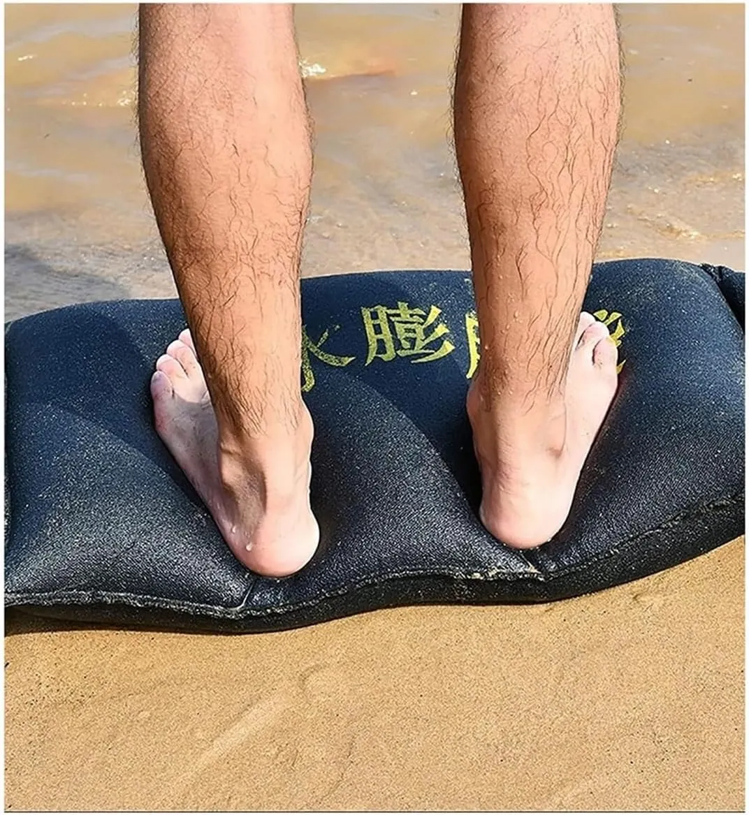 Barrier Flood, 5pcs Sandless Sandbag, Self-Absorbent Flood Control Sand Bag Thick Canvas Sandbag for Property Home