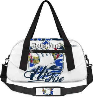 BaseBall Sport Kids Duffel Overnight Bag Boys, Ball Waterproof Gym Sports Duffle Bag Teen Personalized Travel Gymnastic Weekender Bag Custom Carry on Toe Bag for Boys