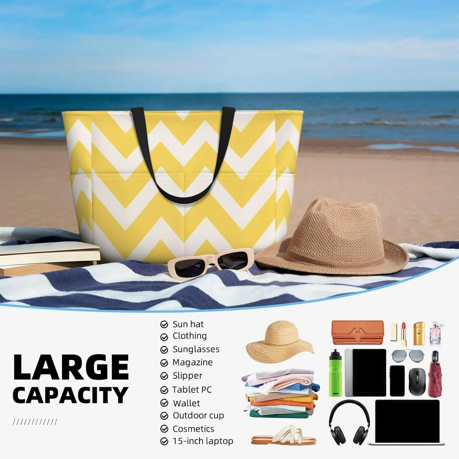 Beach Bags For Women, Swim Pool Bag For Travel Vacation