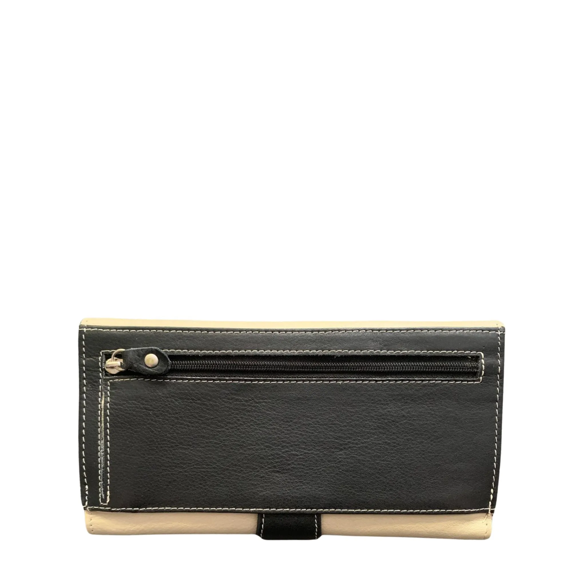 Beige Multicoloured Ladies Wallet - ZMLW036C