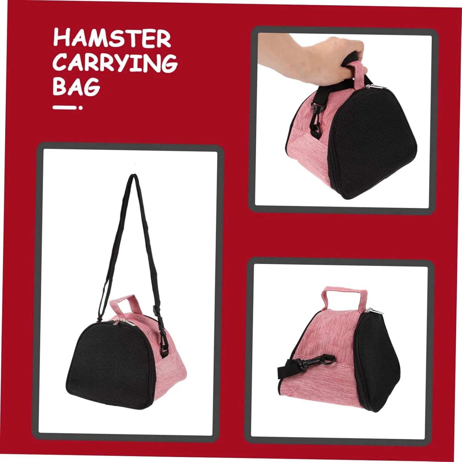 BESPORTBLE 3pcs Hamster Backpack Breathable Mesh Carrier for Small Pets Guinea Travel Bag
