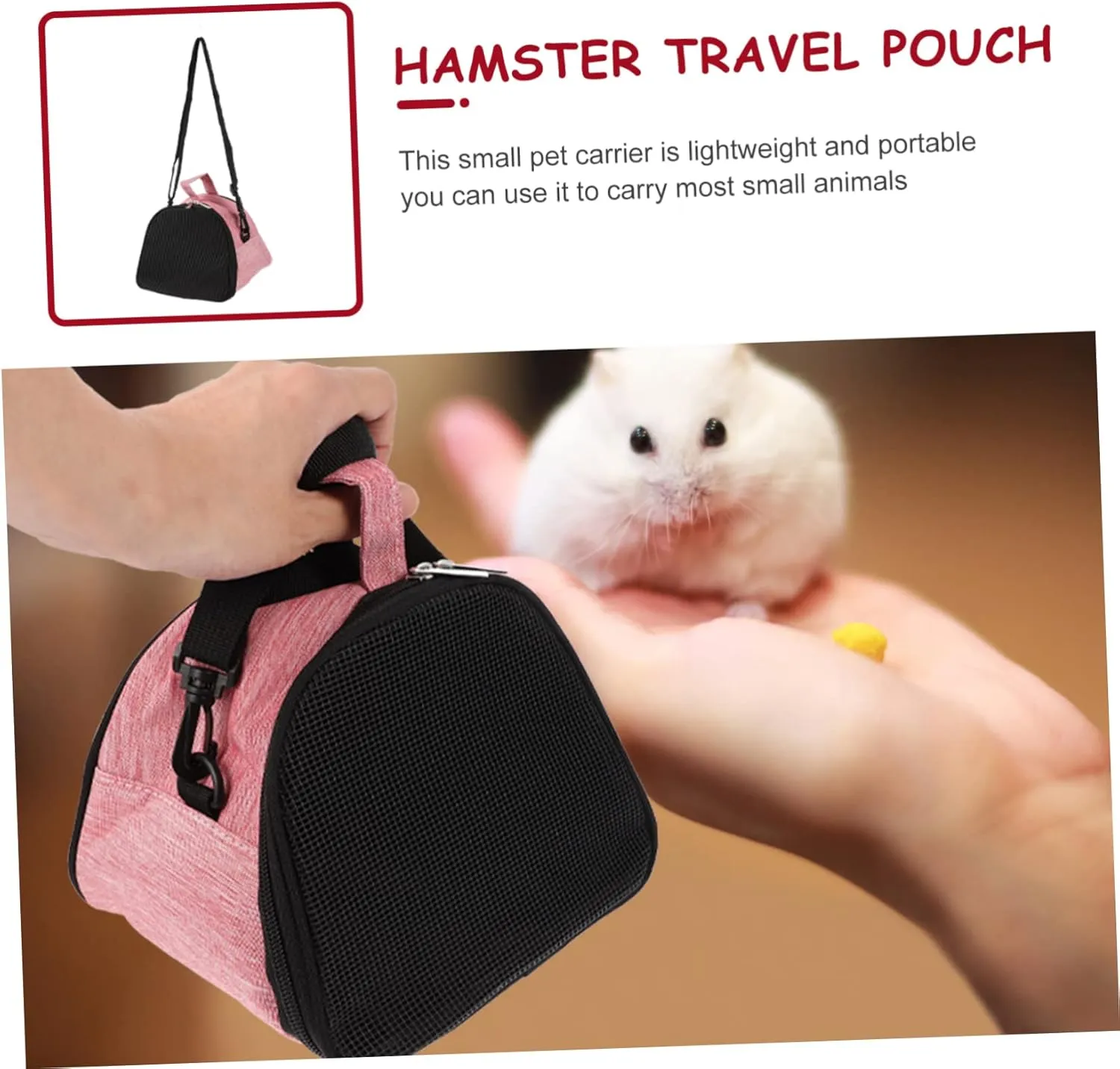 BESPORTBLE 3pcs Hamster Backpack Breathable Mesh Carrier for Small Pets Guinea Travel Bag