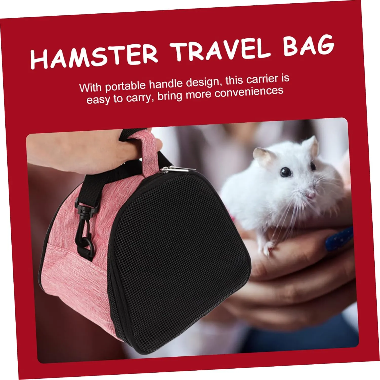 BESPORTBLE 3pcs Hamster Backpack Breathable Mesh Carrier for Small Pets Guinea Travel Bag