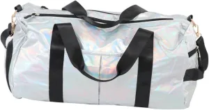 BESPORTBLE Large Capacity Yoga Bag with Dry and Wet Separation for Outdoor Travel Portable Tote Pouch for Short Trips for Sports and Fitness Activities Silver