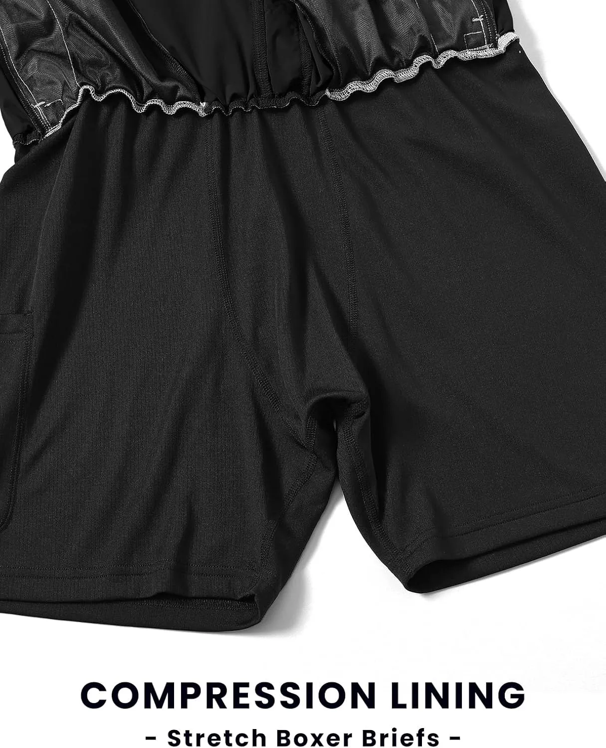 BGOWATU 2 in 1 Men's Swim Trunks Board Shorts with Compression Liner Quick Dry Bathing Suit 9" Beach Shorts with Pockets