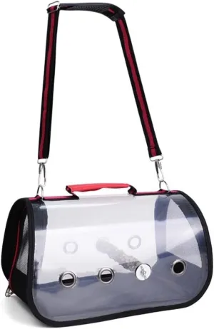 Bird Supplies Light Bird Backpack Transparent and Breathable Bird Travel Bag Portable Bird Feeding Cup Suitable for Outdoor Bird Transportation Bird Playground