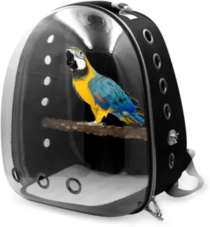 Bird Supplies Parrot Light Backpack Pet Bird Travel Cage with Bracket Multifunctional Portable Breathable Pet Bag Suitable for Pet Birds Bird Playground