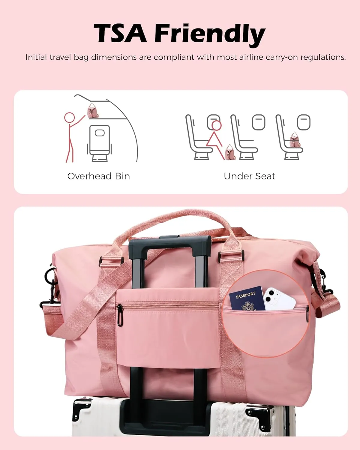 Birthday Gifts for 6 7 8 9 10 Year Old Girls, Initial Travel Duffel Bag, Weekender Bag，Monogram Overnight Bag Wedding Girlfriend Birthday Gifts for Women Gifts for Teen Girls (Letter W)