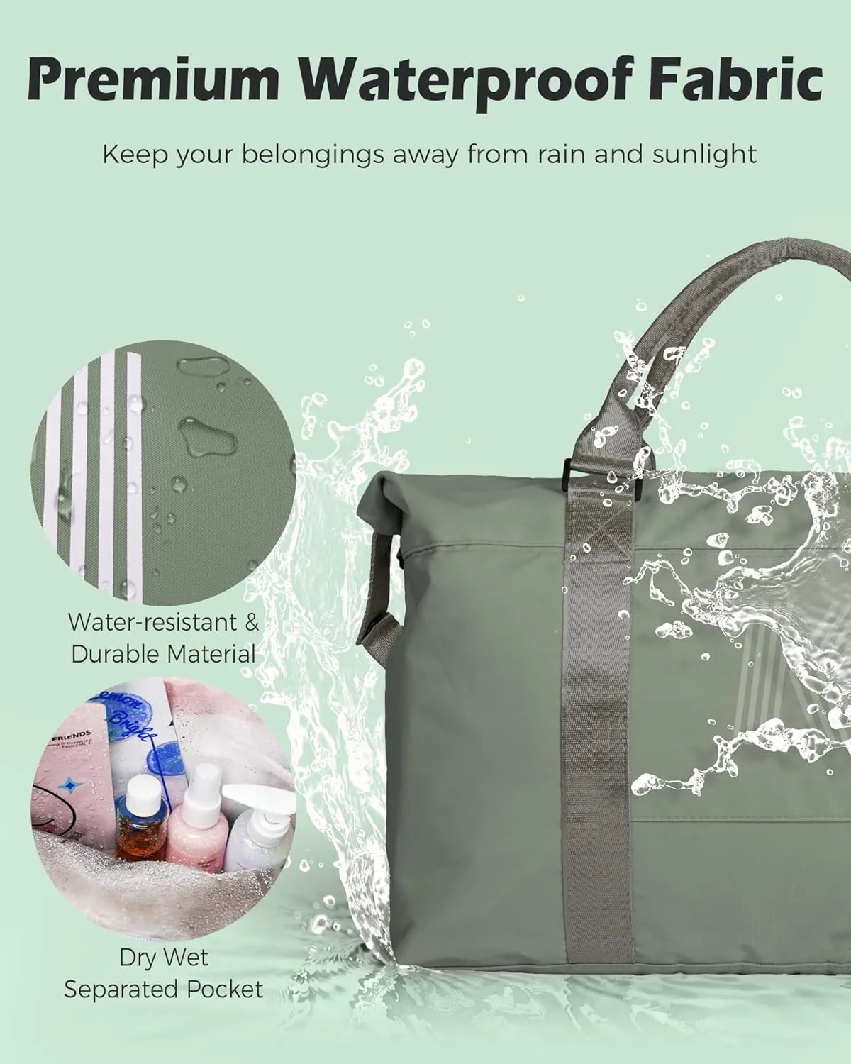 Birthday Gifts for Teen Girls, Initial Travel Duffel Bag, Sports Gym Bag, Personalized Weekender Bag,Monogram Overnight Bag, Birthday Gifts Daughter Gifts Friend Gifts (Letter D)