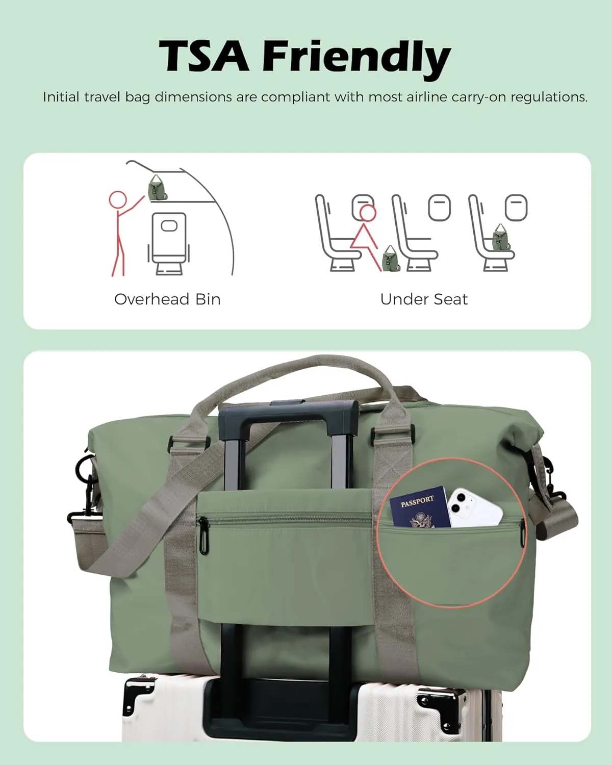 Birthday Gifts for Teen Girls, Initial Travel Duffel Bag, Sports Gym Bag, Personalized Weekender Bag,Monogram Overnight Bag, Birthday Gifts Daughter Gifts Friend Gifts (Letter D)