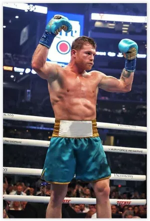 BjixZAx Canelo Alvarez Profession Boxing Athlete Poster16 Canvas Poster Bedroom Living Room Office Decoration Gifts Unframe:12x18inch(30x45cm)