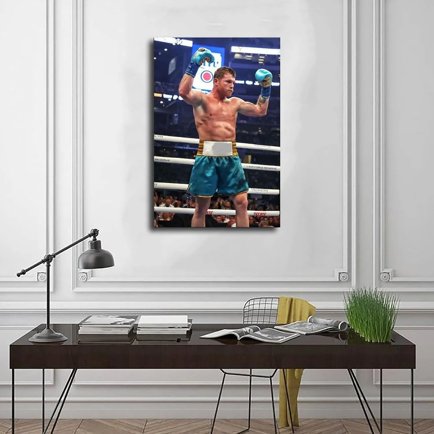 BjixZAx Canelo Alvarez Profession Boxing Athlete Poster16 Canvas Poster Bedroom Living Room Office Decoration Gifts Unframe:12x18inch(30x45cm)