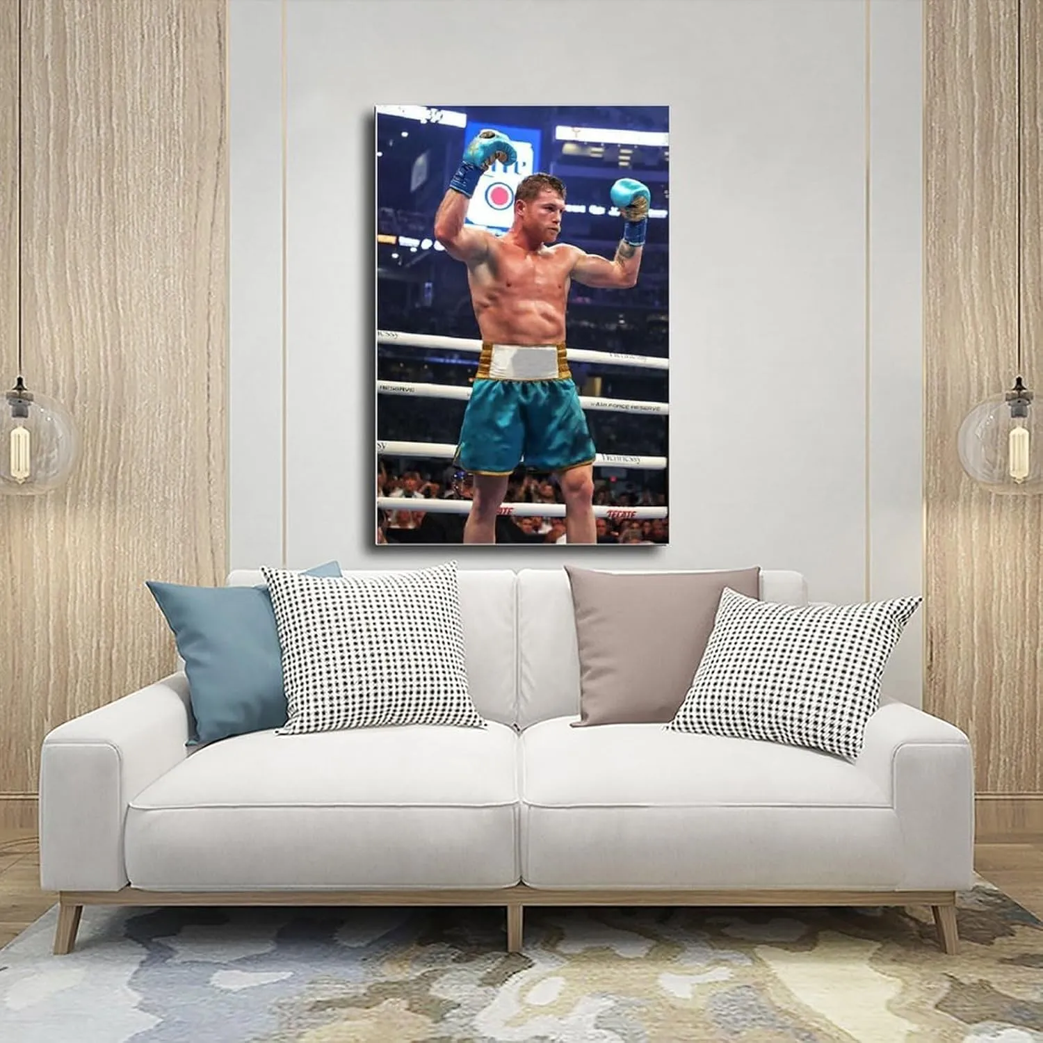 BjixZAx Canelo Alvarez Profession Boxing Athlete Poster16 Canvas Poster Bedroom Living Room Office Decoration Gifts Unframe:12x18inch(30x45cm)
