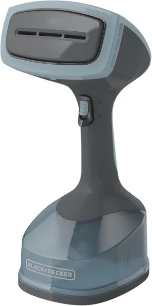 BLACK DECKER Advanced Handheld Steamer for Clothes, Fast Wrinkle Removal, Auto Shut-Off, Attachments for Delicate Fabrics, Lint Removal, and Steaming Curtains, Upholstry (HGS200)