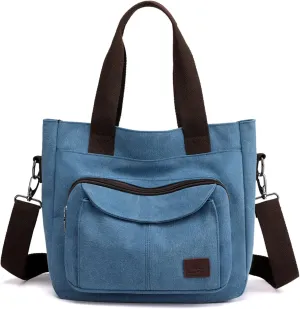 Blostirno Women's Casual Tote Purse Bag Shoulder Crossbody Large Capacity Nylon Top Handle Daily Handbag Work Bags