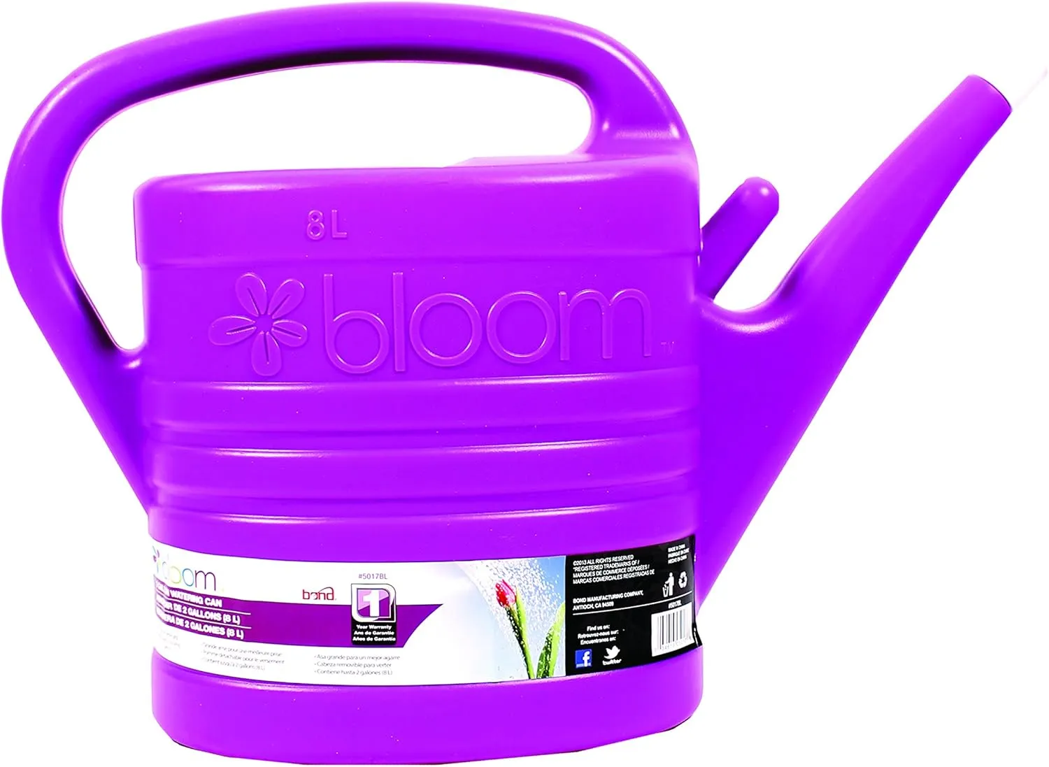 Bond 5017BL Bloom Watering Can (Assorted 12), 2 Gallon