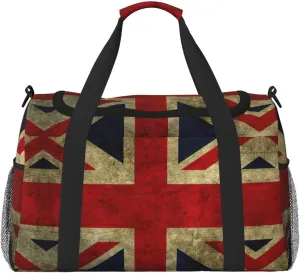 British Flag Print Everyday Use Travel Duffle Bag Large Capacity Travel Bag Stylish Functional Bag