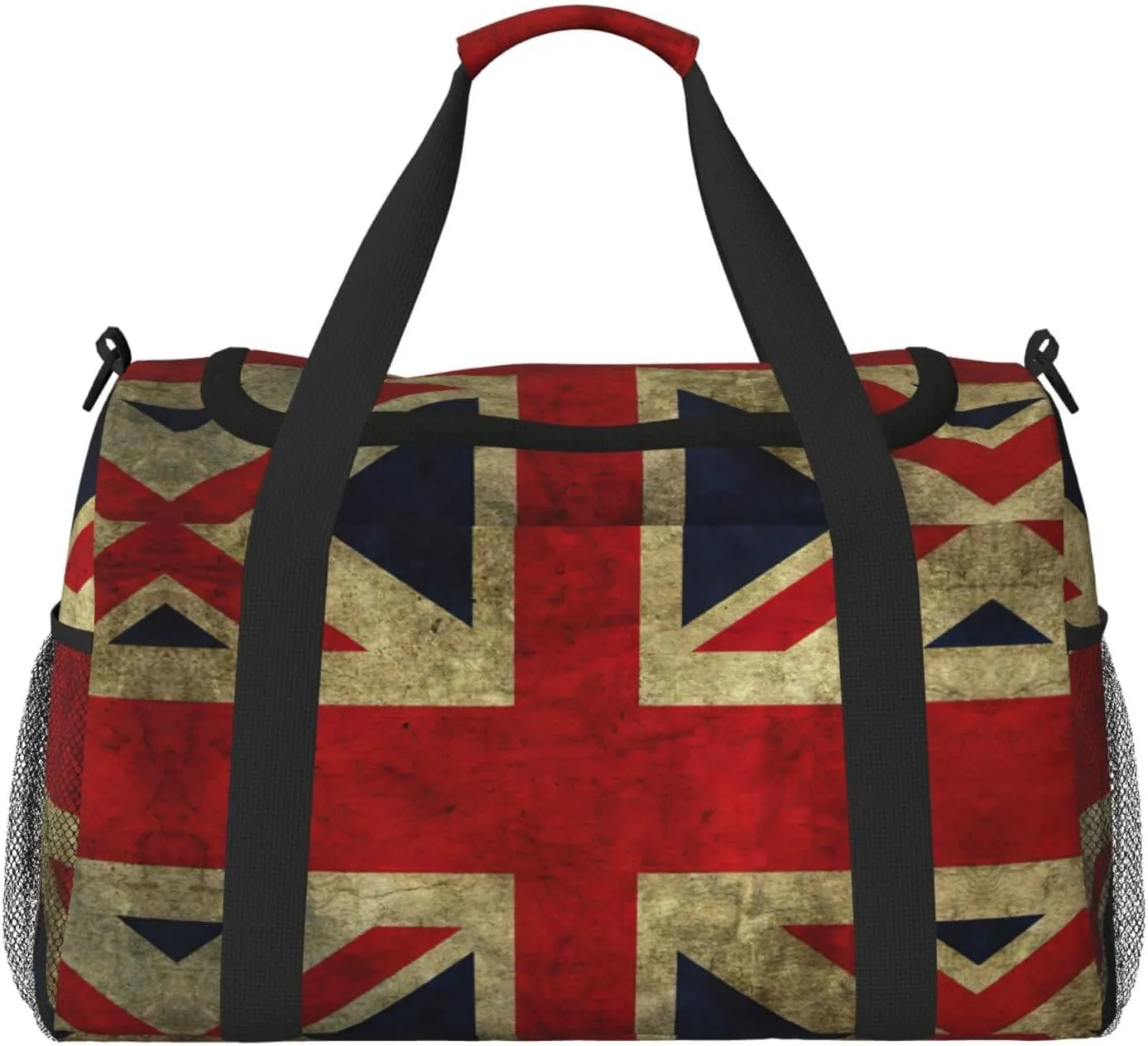 British Flag Print Everyday Use Travel Duffle Bag Large Capacity Travel Bag Stylish Functional Bag