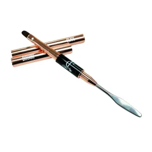 Bronze Dual-Ended Poly Gel Nail Brush