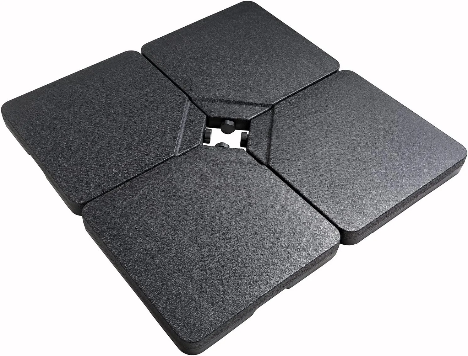C-Hopetree 256 lb Heavy Duty Base Weights Stand for Offset Cantilever Outdoor Patio Umbrella, 4 Piece Set, Black