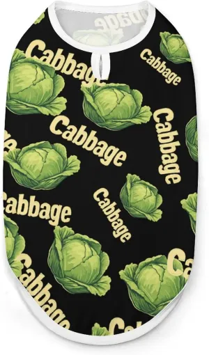 Cabbage Pet Clothes Funny Puppy Dog Vest Sleeveless Pets Shirts Jacket for Small Medium Dogs Cat M