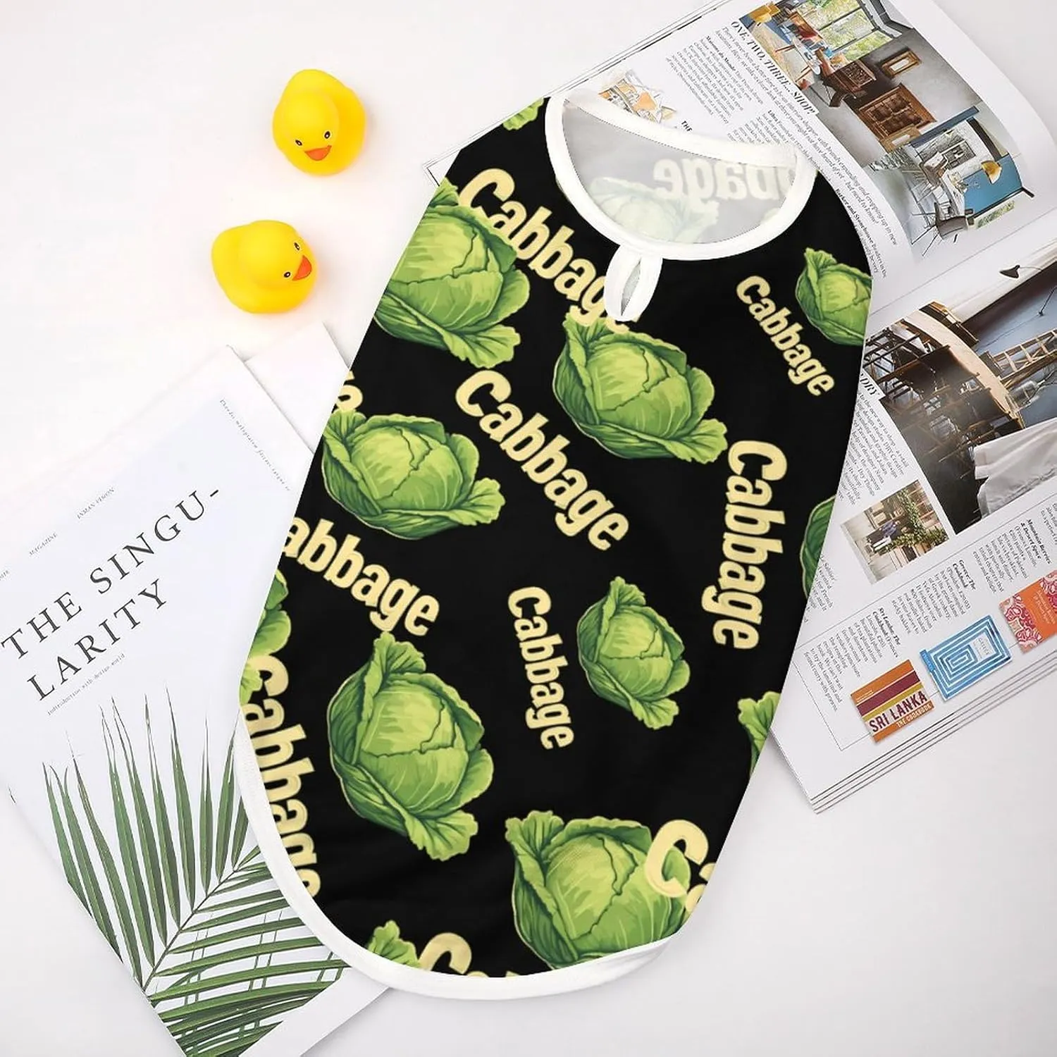 Cabbage Pet Clothes Funny Puppy Dog Vest Sleeveless Pets Shirts Jacket for Small Medium Dogs Cat M