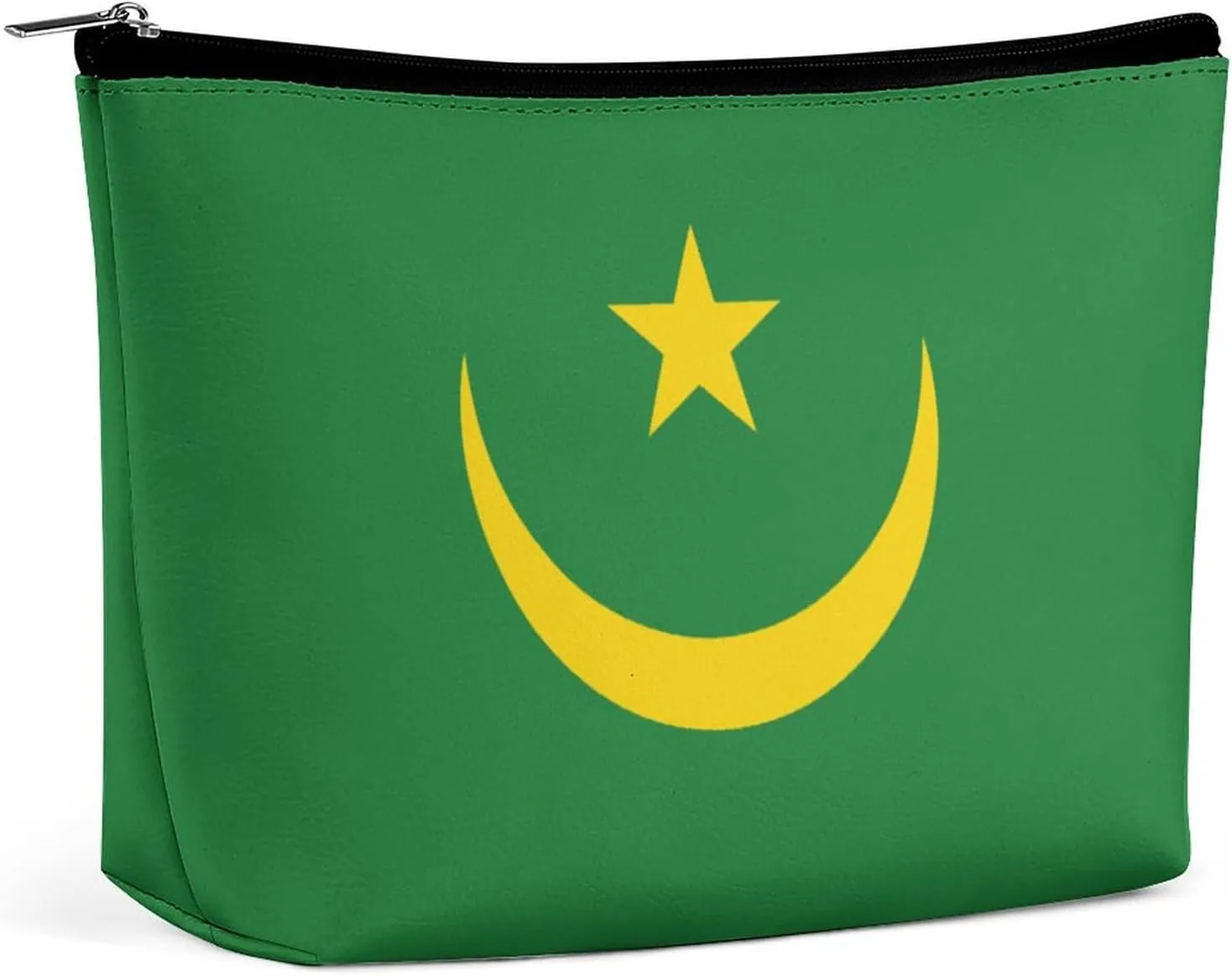 Calculay Flag of Mauritania Makeup Bag Portable Travel Large -capacity Storage Bag