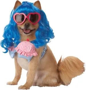 CALIFORNIA COSTUME COLLECTIONS Pet CUPCAKE GIRL Dog Costumes, Blue/Pink, Large US