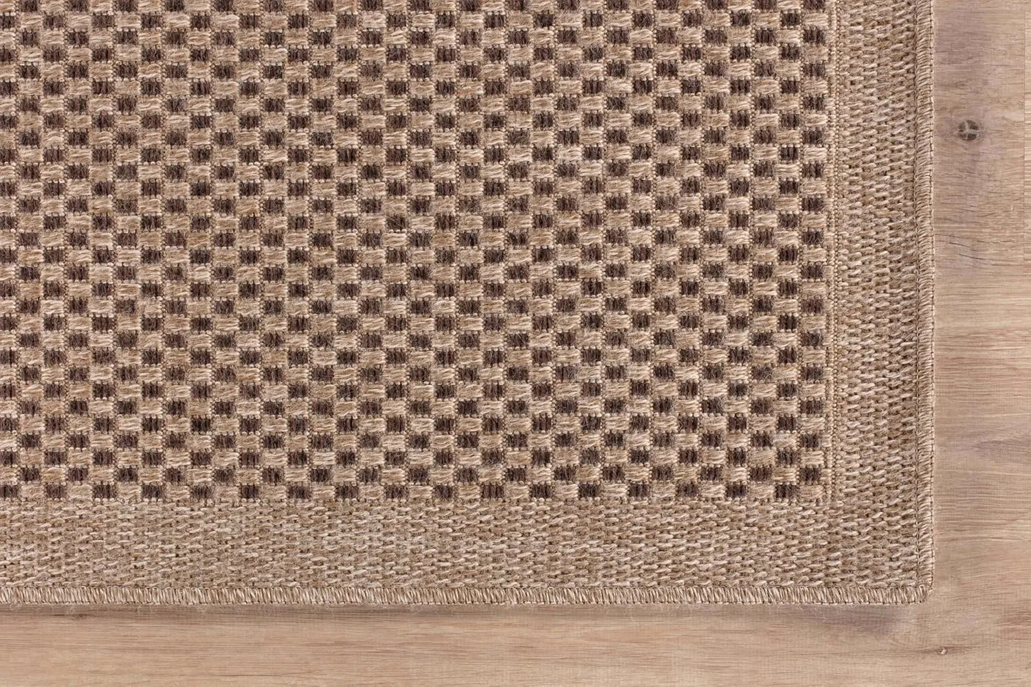 CAMILSON Indoor and Outdoor Runner Rug Natural Sisal Boho Woven Design Easy-Cleaning Non Shedding Fiber Living Room Bedroom Garden Patio and Kitchen Washable Outside Carpet Alfombras (2x7)