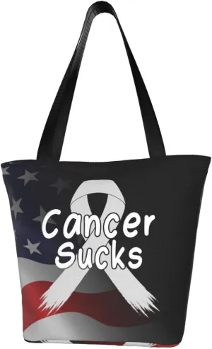 Cancer Sucks Parkinson'S Cancer Awareness Fashion Shoulder Bag Large Capacity For Man Or Woman