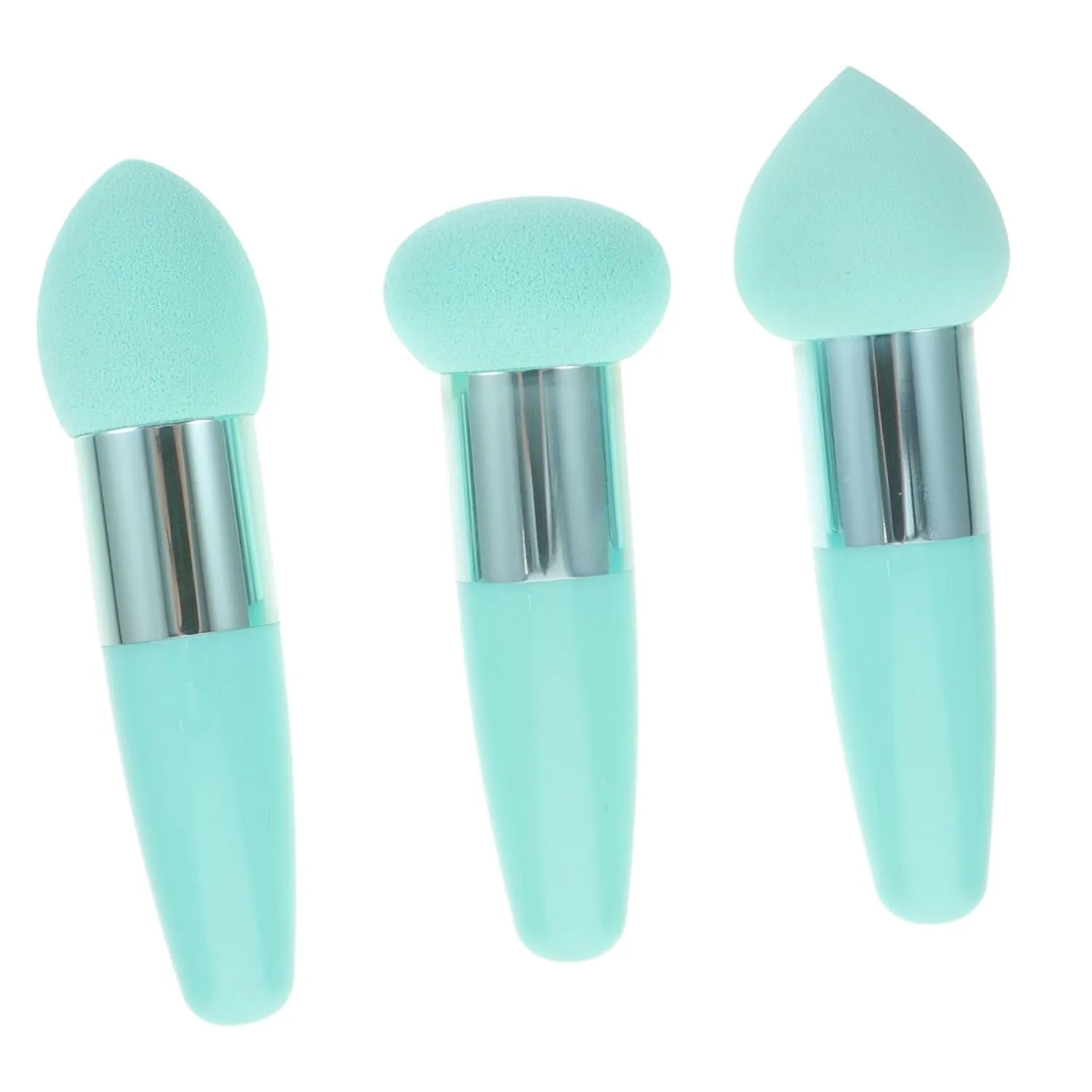 CANIGHT Beauty Mushroom Sponge 3pcs Makeup Pen Set Concealer Brush Cosmetic Wedges Sponges Dry Wet Cosmetic Brush Long-lasting Makeup Tool