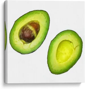 Canvas Lab Canvas Wall Art by Chef Capellini - Avocado Food & Decoration - 8 x 8 in - Food Kitchen Ingredients Chef Diet Nutrition