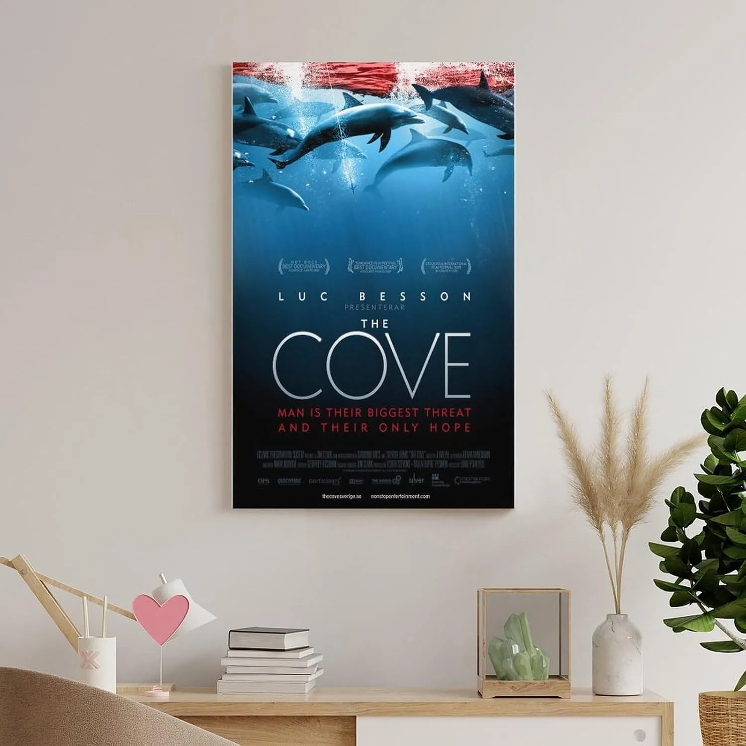 Canvas Movie Poster,The Cove,Marine Ecological Protection Documentary (5) Poster Cool Artworks Painting Wall Art Canvas Prints Hanging Picture Home Decor Posters 12x18inch(30x45cm)