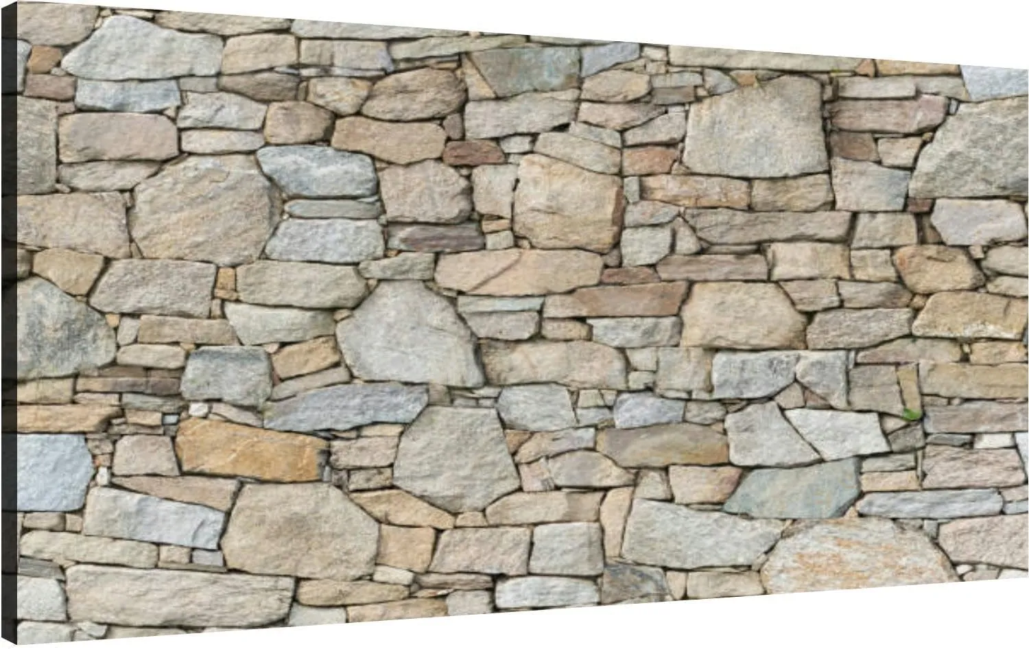 Canvas Wall Art for Living Room Bedroom Alpine Stone Veneer Cladding Rock Wall Big Large Wall Art Decor Framed Painting Wall Pictures Prints Artwork Office