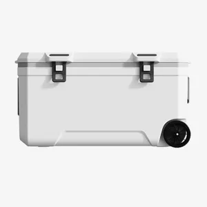 Car Camping Coolers for Land Rover Freelander/LR2/LR3/LR4/Series, Waterproof Portable Cooler, Leak Proof Picnic Insulated Bag, Ultra-Light Premium Ice Chest Box,B-White-120L