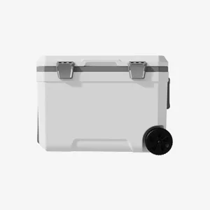 Car Camping Coolers for Volkswagen Amarok/Caddy/Crafter/Passat, Waterproof Portable Cooler, Leak Proof Picnic Insulated Bag, Ultra-Light Premium Ice Chest Box,B-White-45L