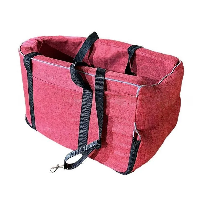 Car Pet Seat Auto Seat Center Console Dog Cat Nest Pad Removable Pet Carrier