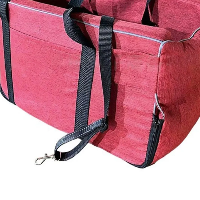 Car Pet Seat Auto Seat Center Console Dog Cat Nest Pad Removable Pet Carrier
