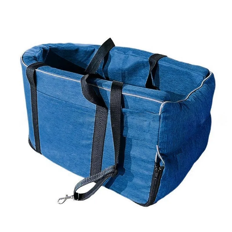 Car Pet Seat Auto Seat Center Console Dog Cat Nest Pad Removable Pet Carrier