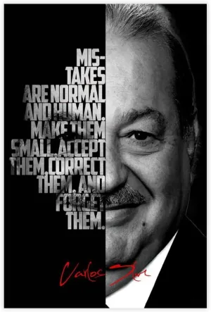 Carlos Slim Celebrity Quotes Poster 3 Canvas Poster Wall Art Decor Print Picture Paintings for Living Room Bedroom Decoration Unframe:24x36inch(60x90cm)