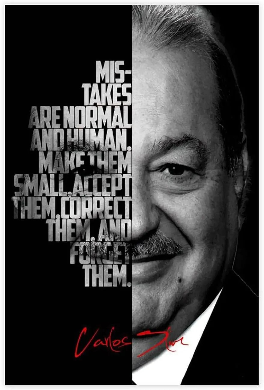 Carlos Slim Celebrity Quotes Poster 3 Canvas Poster Wall Art Decor Print Picture Paintings for Living Room Bedroom Decoration Unframe:24x36inch(60x90cm)