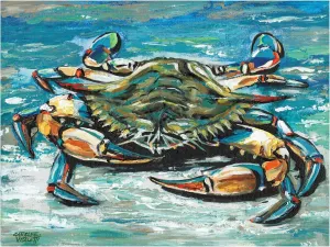 Carolee Vitaletti 'Blue Palette Crab I' Canvas Art