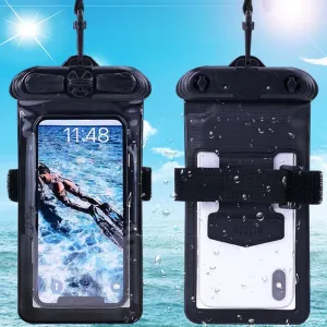 Case Cover, Compatible with ELEPHONE A6 Max Black Waterproof Pouch Dry Bag (Not Screen Protector Film)