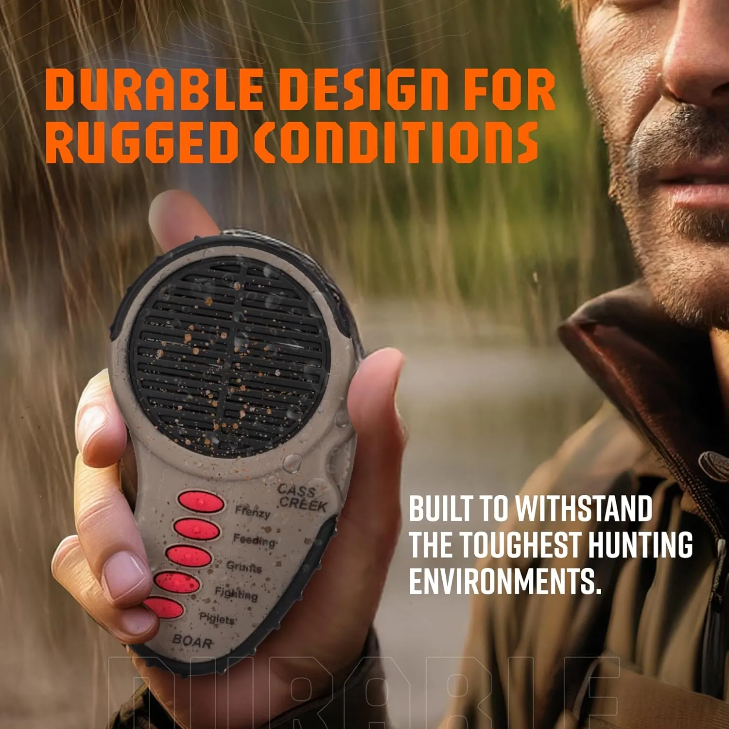 Cass Creek Ergo Call, Handheld Electronic Hunting Call, Compact Design, 5 Authentic Calls in 1, Expert Calls for Everyone